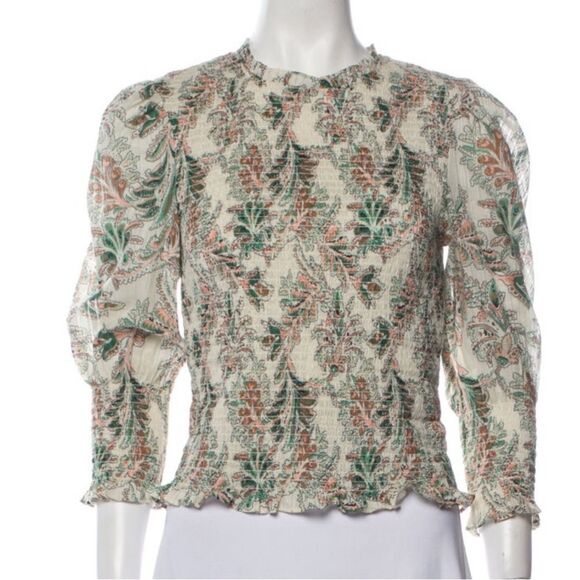 Veronica Beard Printed Top - Picture 1 of 3